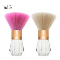 Belifa dispensing makeup cosmetics large big body blusher refillable empty loose powder container with brush