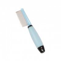 Pet Dog Grooming Deshedding Dematting Comb Tool Quickly Clean Pet Knotted Hair Comb Stainless Steel Pet Lice Teeth Comb