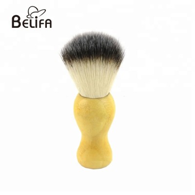 Belifa eco-friendly private label vegan  synthetic bamboo shaving brush and mustache brush