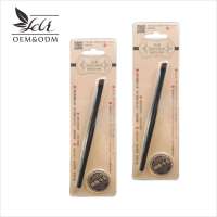 Facial makeup cosmetic angled eyebrow brush