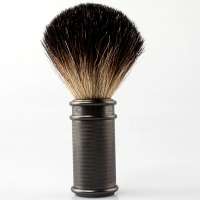 composite metal black handle men badger hair shaving brush