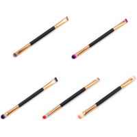 Two side Double Ended Wood Handle Eyebrow Blending Eyeliner Brush Eyelash Applicator Beauty Cosmetics Makeup brush Tool